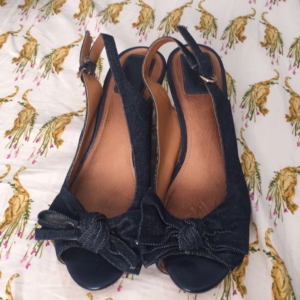 Clark’s Denim Wedges
